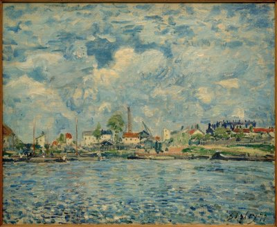El Sena al amanecer de Alfred Sisley